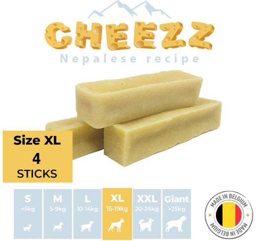 Himalayan Dog Chew CHEEZZ +/- 100 gram for large dogs  (4 pieces)