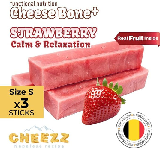 Cheezz & Strawberry with L Triptophan to calm & relax 3 pieces