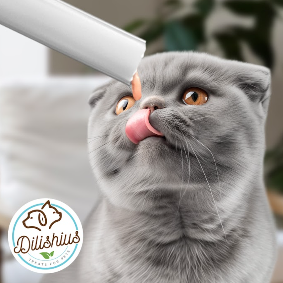 liquid lickstick treat or topping for cats & dogs with pre biotics 40 sticks shrimp