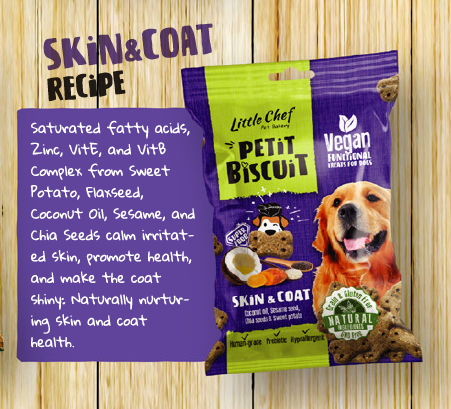 Hondensnack met Pre Biotics geeft extra support voor vacht & huid 7 x 100 gram