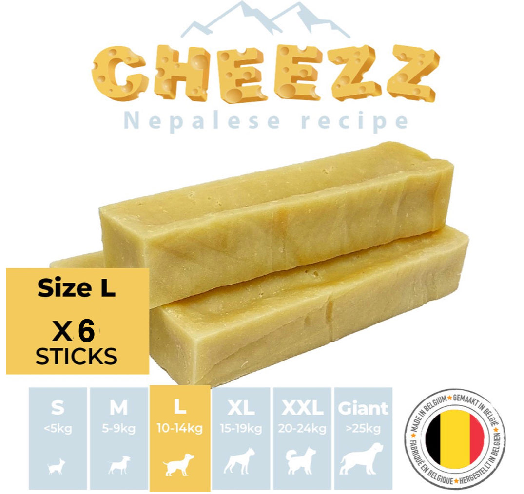 Himalayan Dog Chew CHEEZZ +/- 70 gram for medium dogs (6 pieces)