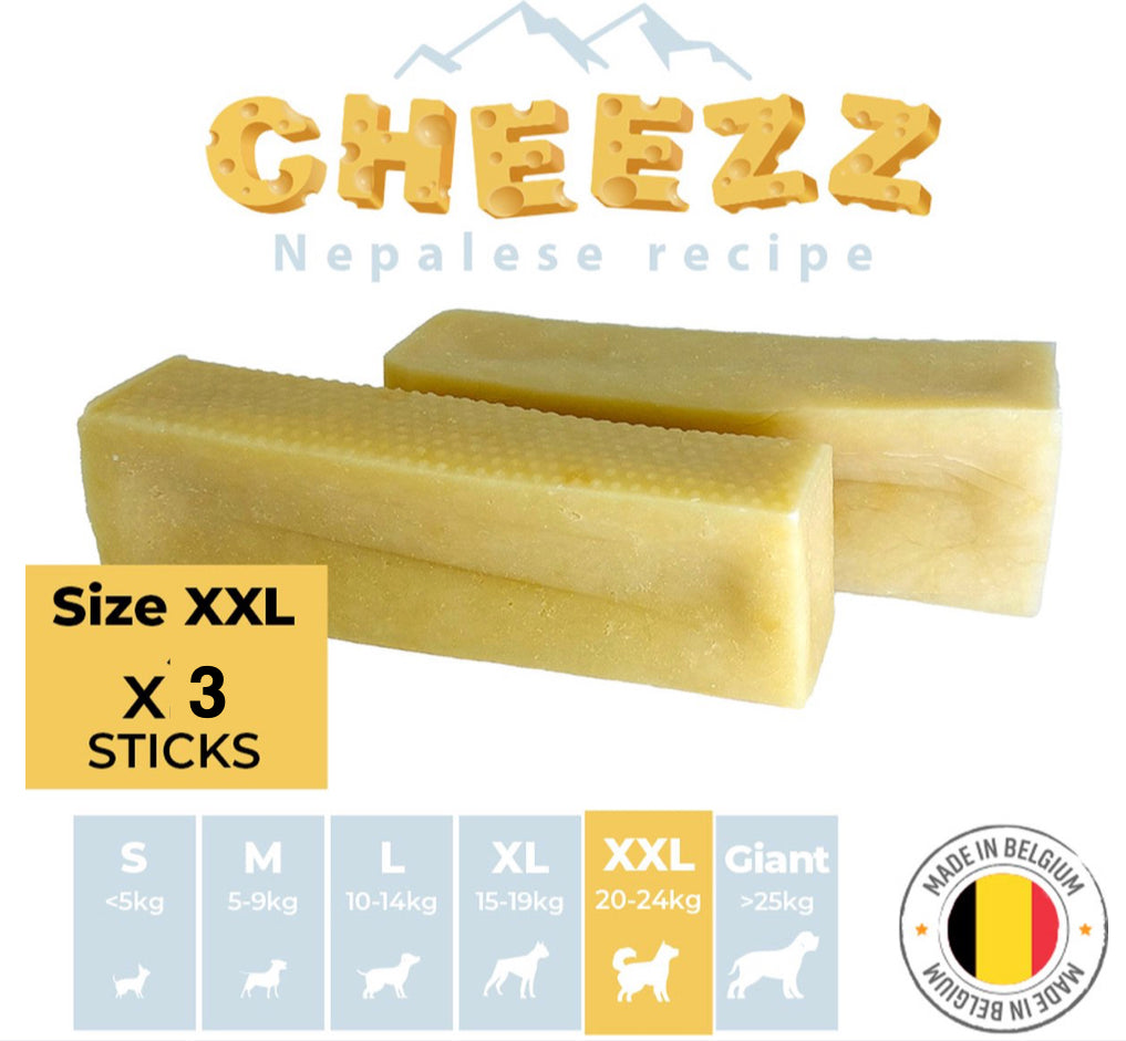 Himalayan Dog Chew CHEEZZ +/-140 gram for extra large dogs ( 3 pieces)