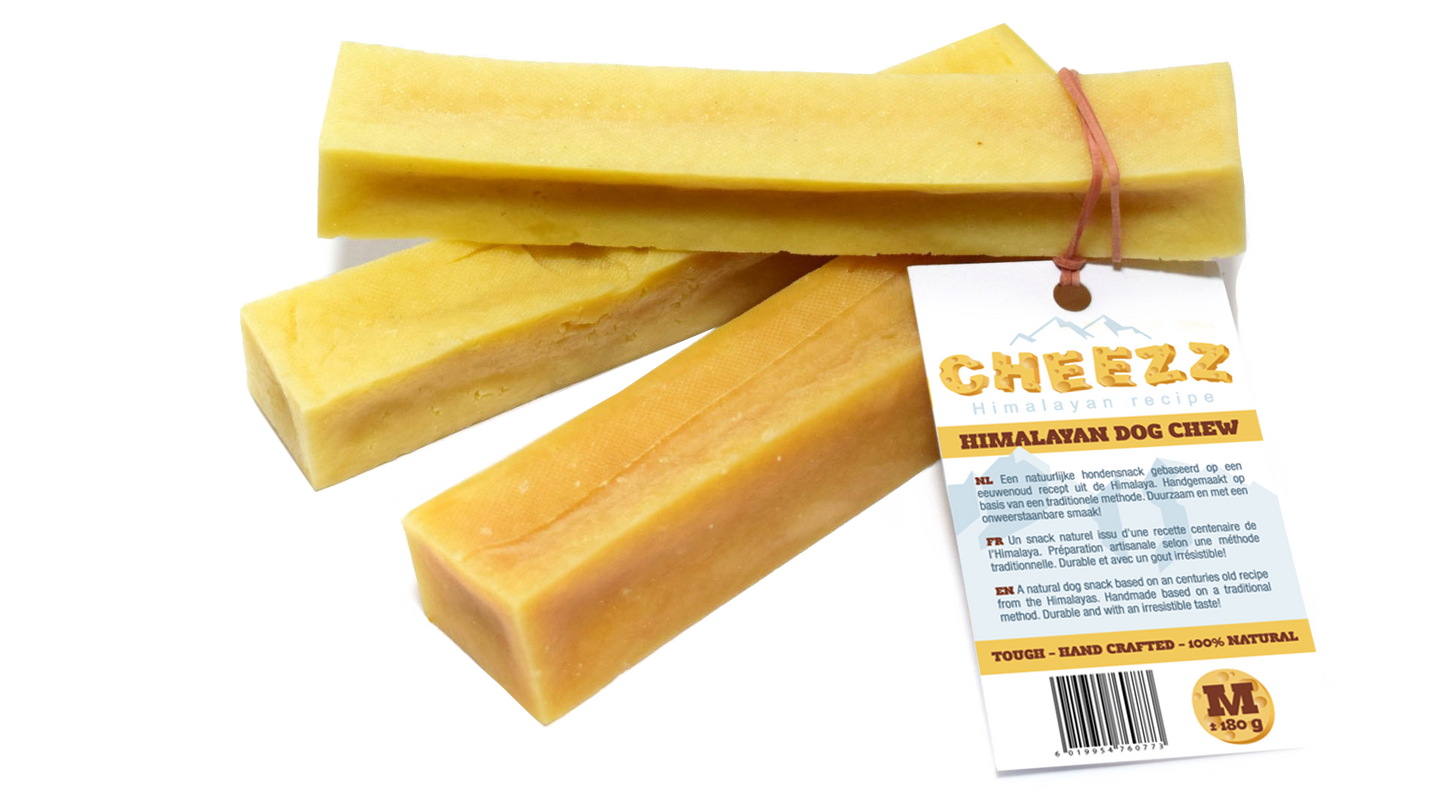 Himalayan Dog Chew CHEEZZ +/- 100 gram for large dogs (4 pieces)