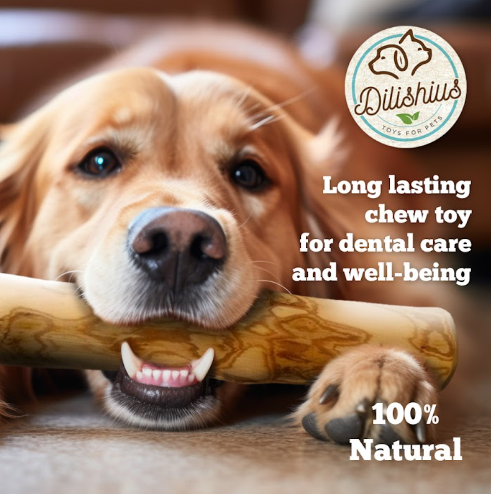 Coffee wood chew for large and strong dogs 3 pcs plus free coconut rope