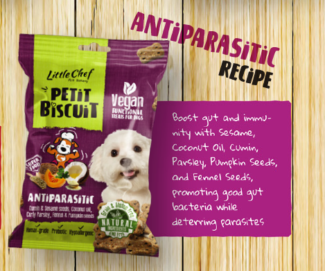 Hondensnack met Pre Biotics geeft extra bescherming tegen vlooien en teken 7 x 100 gram