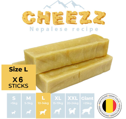 Himalayan Dog Chew CHEEZZ +/- 70 gram for medium dogs   (6 pieces)